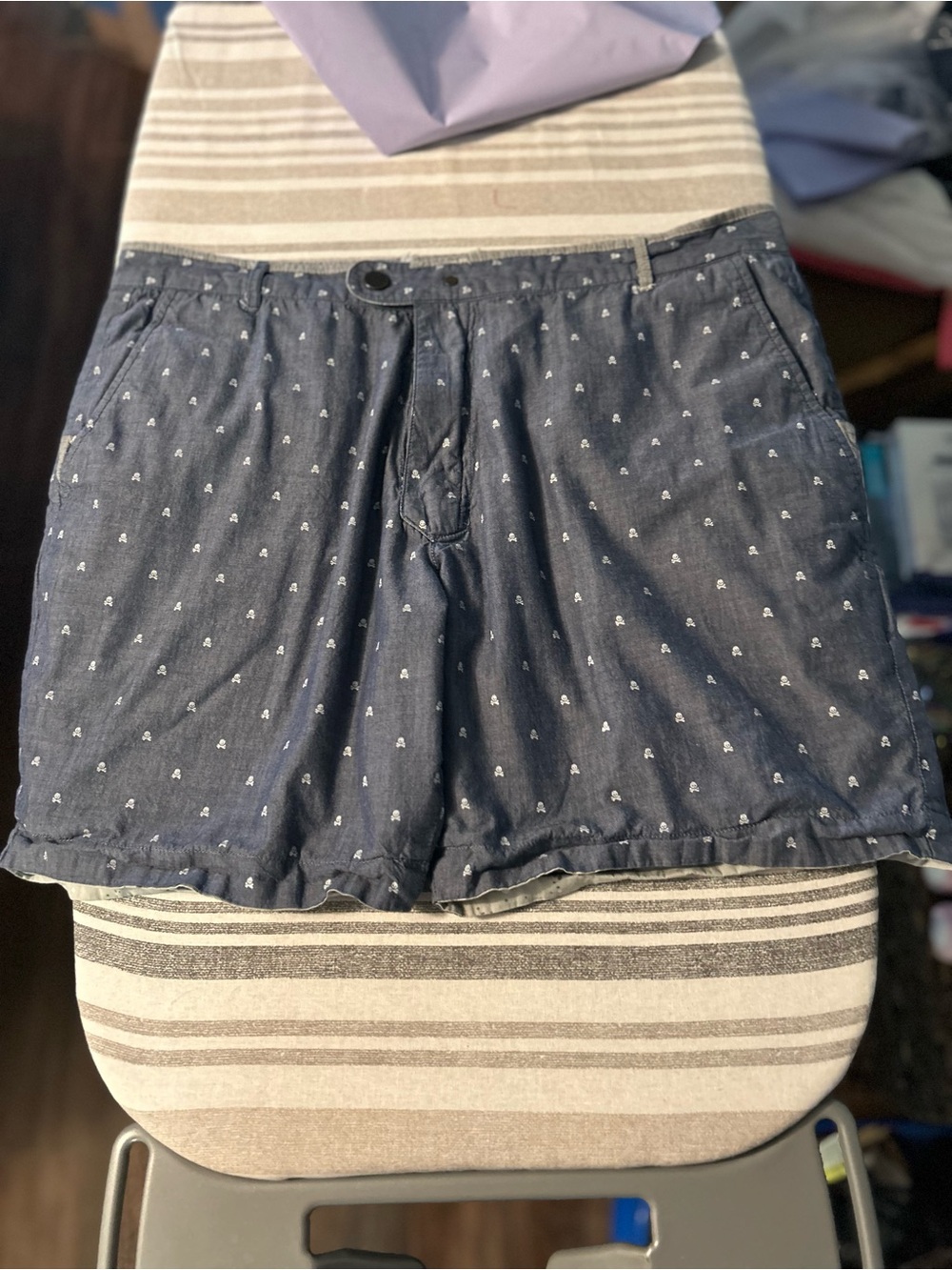 Descendant of Thieves Reversible Print Men's Flat Front Shorts